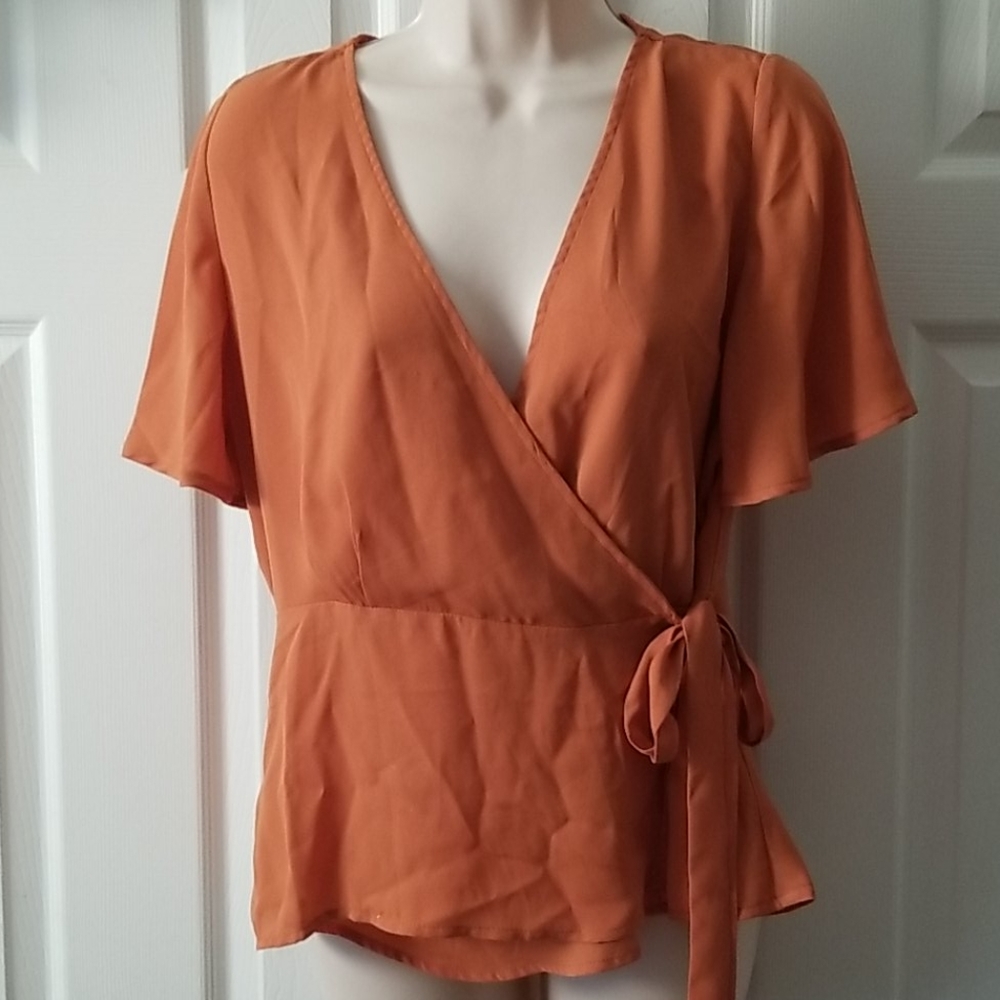Shiffon peplum top